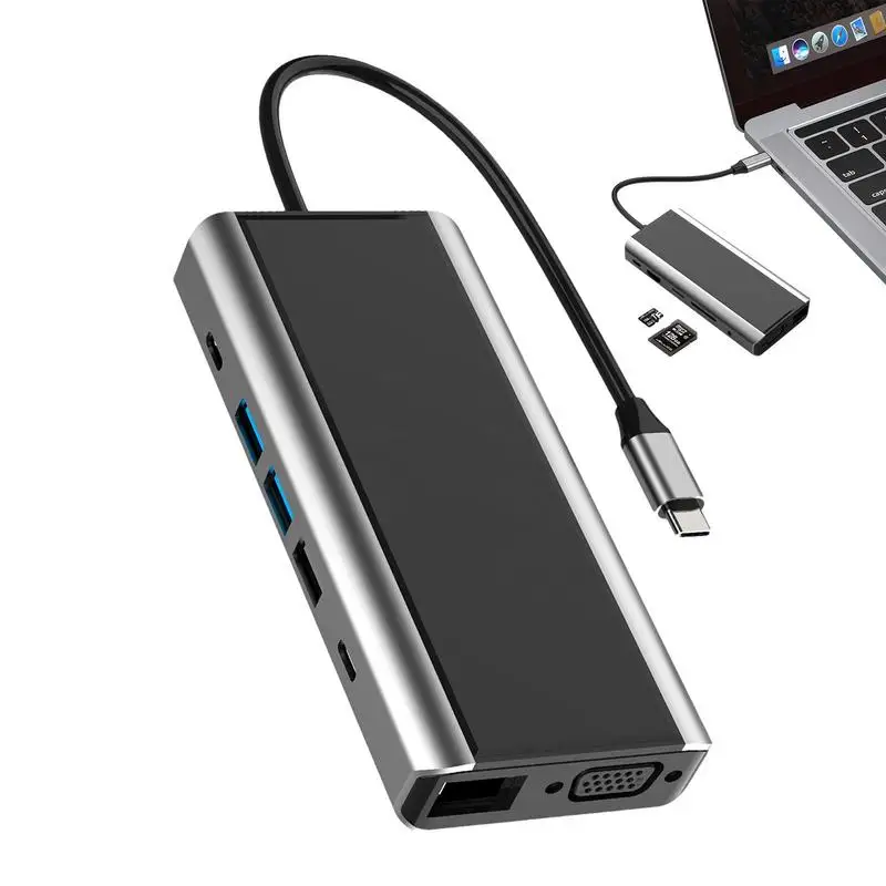 

Док-станция USB C 13 в 1 для ноутбука, 5 Гбит/с, 100 Вт