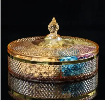 Европейский цветной ящик для хранения конфет с крышкой блюдо фруктовых закусок