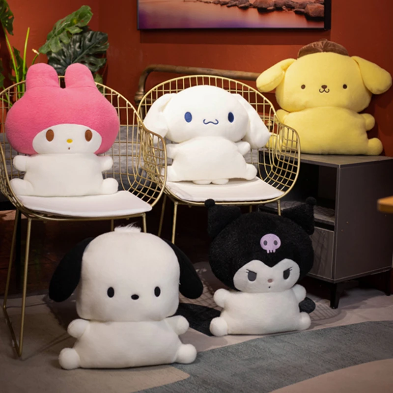 

Японское аниме Kuromi плюшевая игрушка My Melody плюшевая подушка помпон пурин Мультяшные плюшевые игрушки декор помещения кукла коричная подарок для девочки