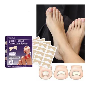 50 Pieces Of Elastic Patch Curved Toenail Support Stickers Manicure Nail Stickers Nail Jelly Spa Ped