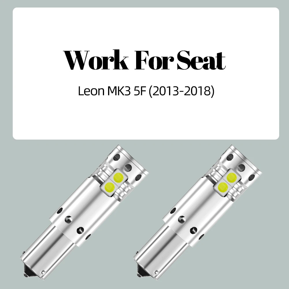 Фонарь заднего хода H21W BAY9S 64136 Canbus без ошибок для Seat Leon MK3 5F 2013-2018 2 шт.