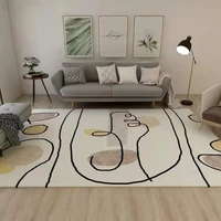 nordic cartoon abstract carpet living room decoration large area covered with carpets soft bedroom bedside blanket porch doormat