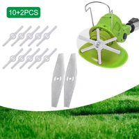 10pcs grass trimmer blades2pcs stainless steel blade for electric cordless grass trimmer strimmer lawnmower brush cutter blades