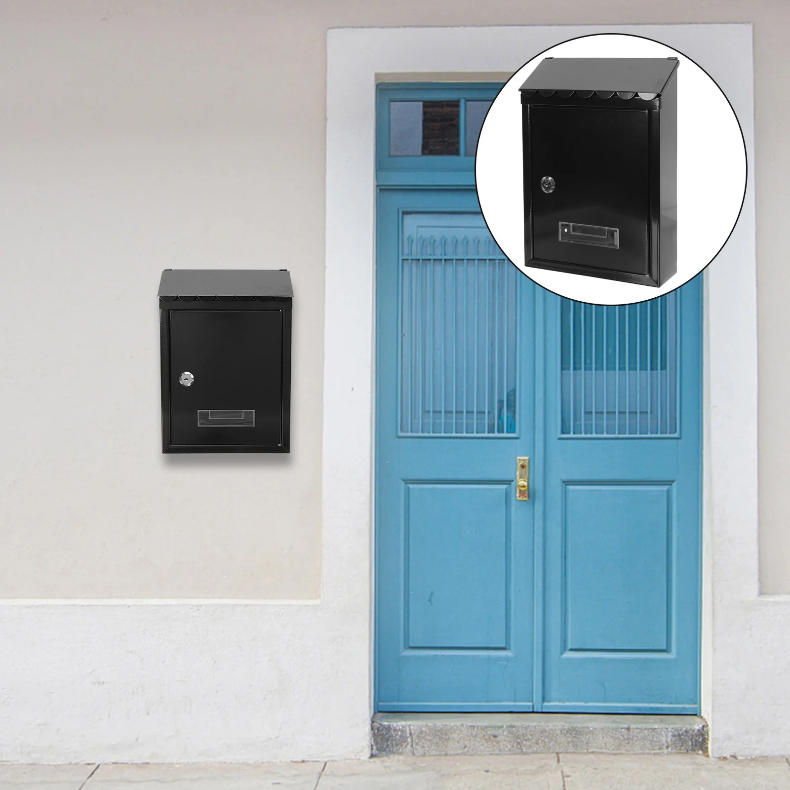 

Box Mailbox Wall Drop Suggestion Donation Decor Holder Letter Ballot Raffle Outdoor Storage Parcel Secure Lockable Deposit