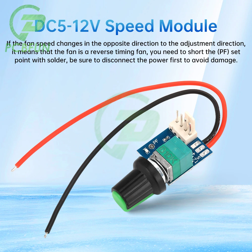 DC5-12V Ручной 4-проводной ШИМ-контроллер скорости вентилятора с корпусом