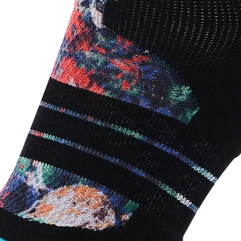 MEIKAN Men's Professional Printed Basketball Socks COOLMAX LYCRA Breathable Quick Drying Long Sports Socks Fashion Elite Socks