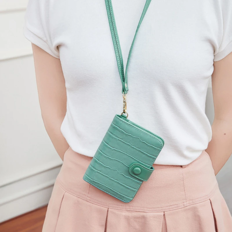 Кожаный чехол для паспорта водонепроницаемый дорожный кошелек с ремешком на шею