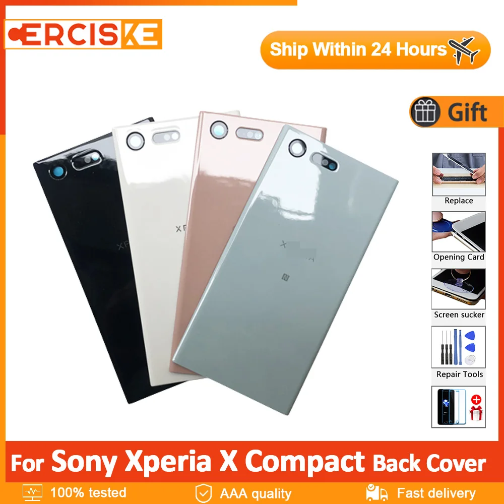 

Оригинальная крышка батарейного отсека для Sony Xperia X Compact, задняя крышка корпуса, запасные части для Sony Xperia X mini, задняя крышка