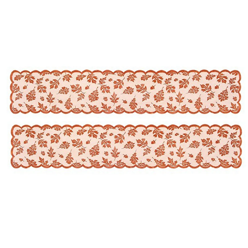 

2 шт., декоративная настольная дорожка с кленовыми листьями