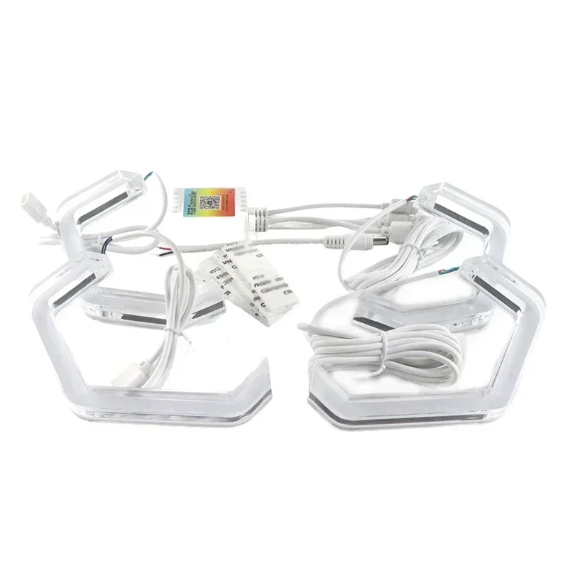 RGB многоцветные световые кольца в стиле M4 APP управление DRL LED Angel Eyes Kit для BMW X3 E83