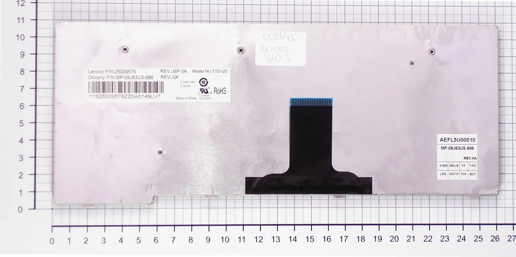 Клавиатура для Lenovo U160-RU черная