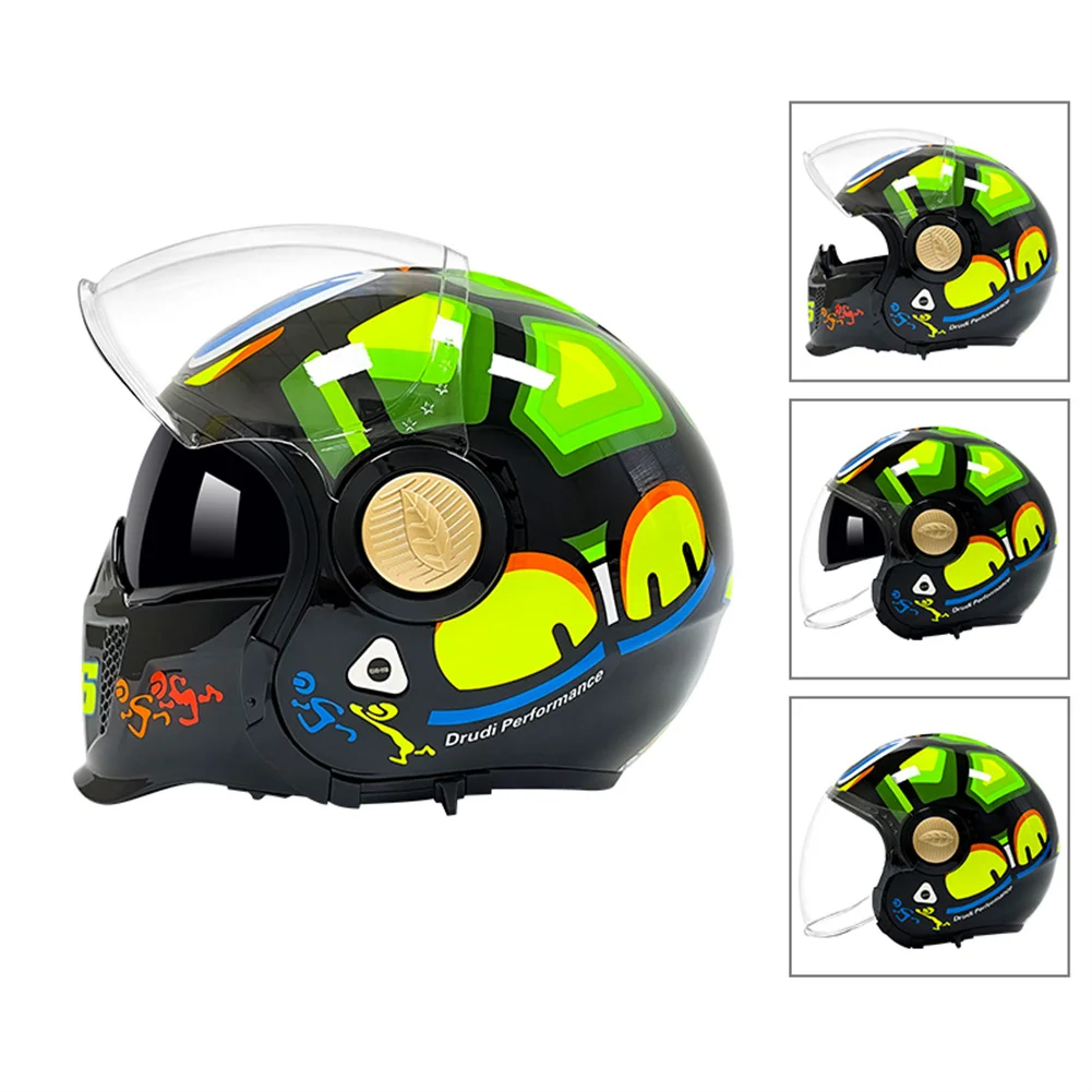 

Vintage Motorcycle Full Face Scorpion Helmet Men Women Personalise Detachable Chin Motocross Racing Off Road Combined Casque