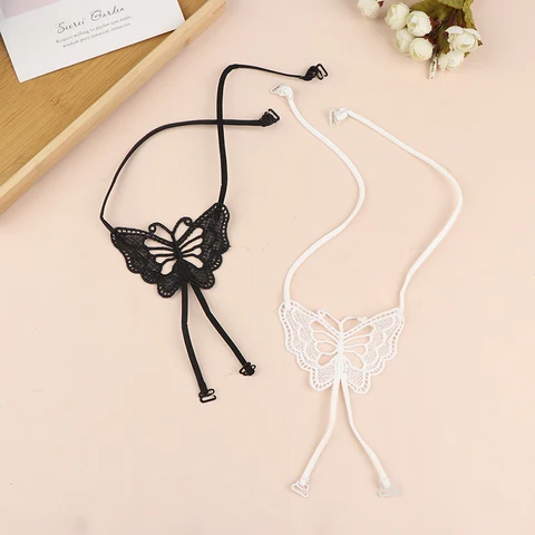Underwear Straps Cross Straps Ladies Sexy Invisible Bra Free Slip Straps Cross Straps Backless Bow Adjustable Bra Straps