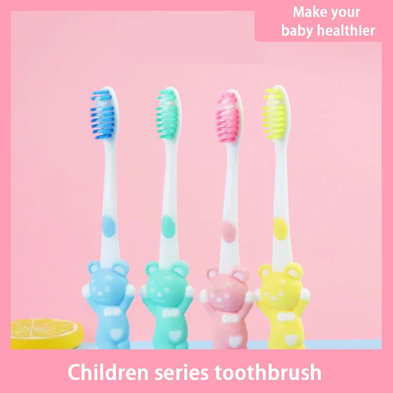 

4 шт./компл. детская Силиконовая зубная щетка с мягкой щетиной для детей милые зубные щетки для тренировки зубов детская зубная щетка для ухо...