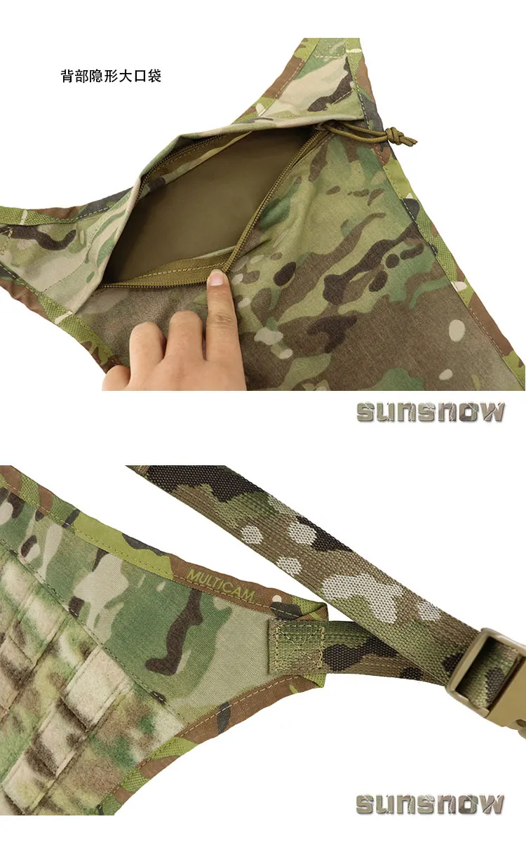 Outdoor Sports Tactical Backpack Double-Sided Hanging Bag Kangaroo Compartment MOLLE Expansion Board