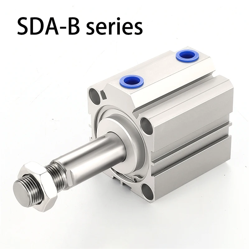 

SDA B Series Male Thread Bore 12 16 20 25 32 40 50 63 80mm Stroke 5 10 20 25 30 40 45 50mm Air Pneumatic Compact Thin Cylinder