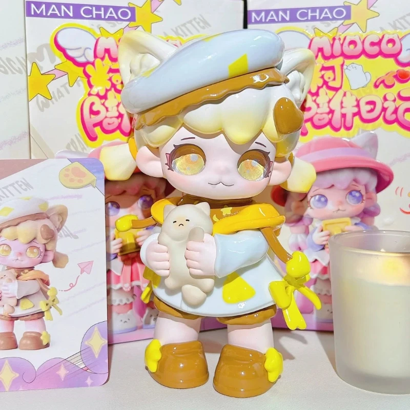 Фото Подлинная Mioco Mi Can Accompany Diary Tide Play Blind Box Cat Cat Cute Doll Girlfriend Birthday Gift Cute Fun Настольные украшения №5
