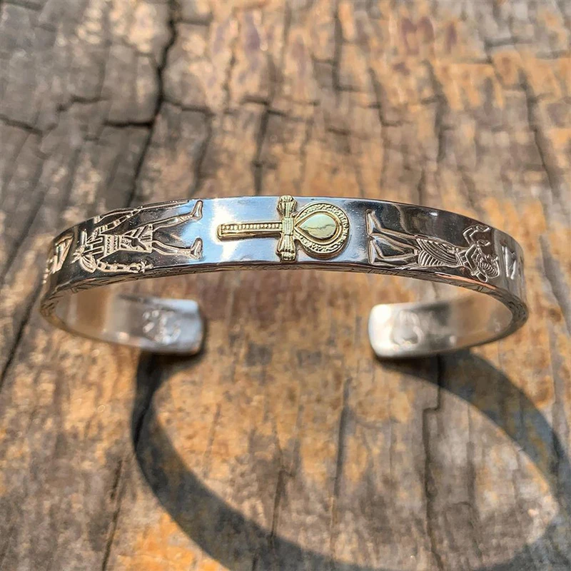 

New Retro Handmade Bracelet Men And Women Trend Fashion Opening Adjustment Bracelet Jewelry Accessories