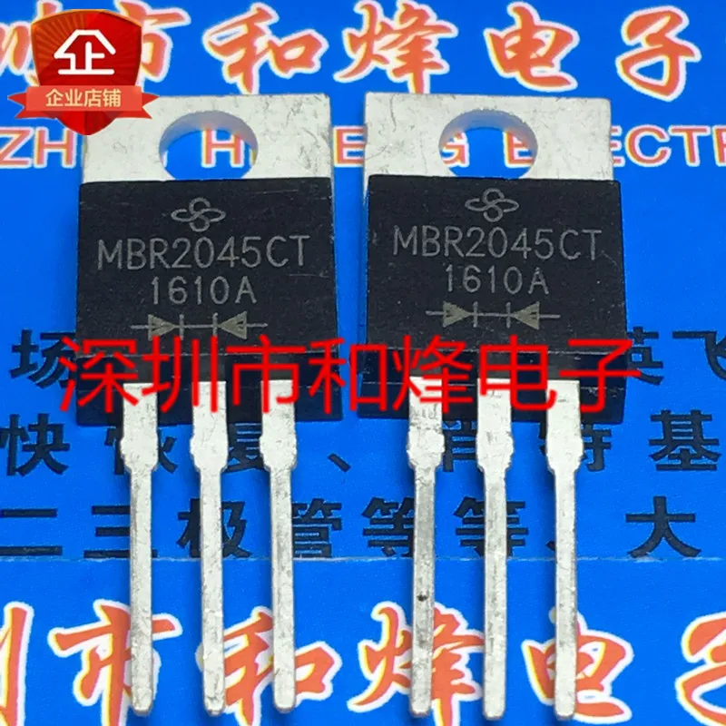 

5PCS-10PCS MBR2045CT TO-220 20A 45V New And Original On Stock
