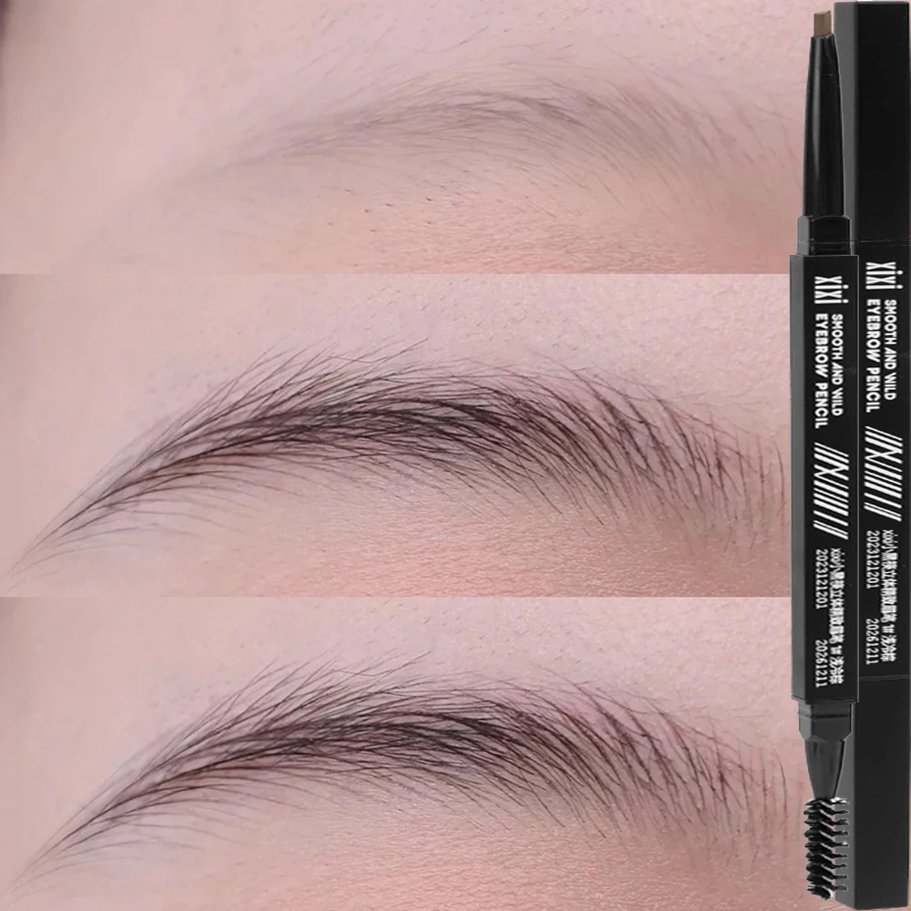 Водостойкий двухсторонний матовый карандаш для бровей устойчивый к поту