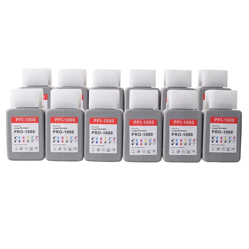 

PFI-1000 80ML Compatible Ink Cartridge With Full Pigment Ink For Canon imagePROGRAF PRO-1000 PRO1000 Printer 12Colors