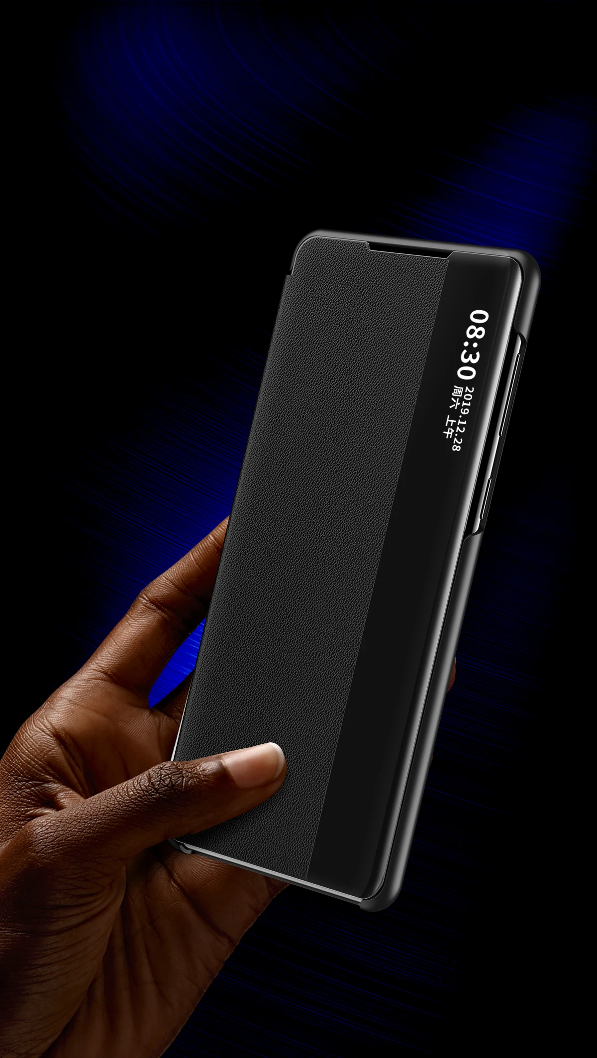 Side Window Bracket TPU Material Flip Case For Samsung Galaxy S22Ultra S20 S21FE S22Plus S21Ultra S20FE S10 9 8 Plus Phone Cover |