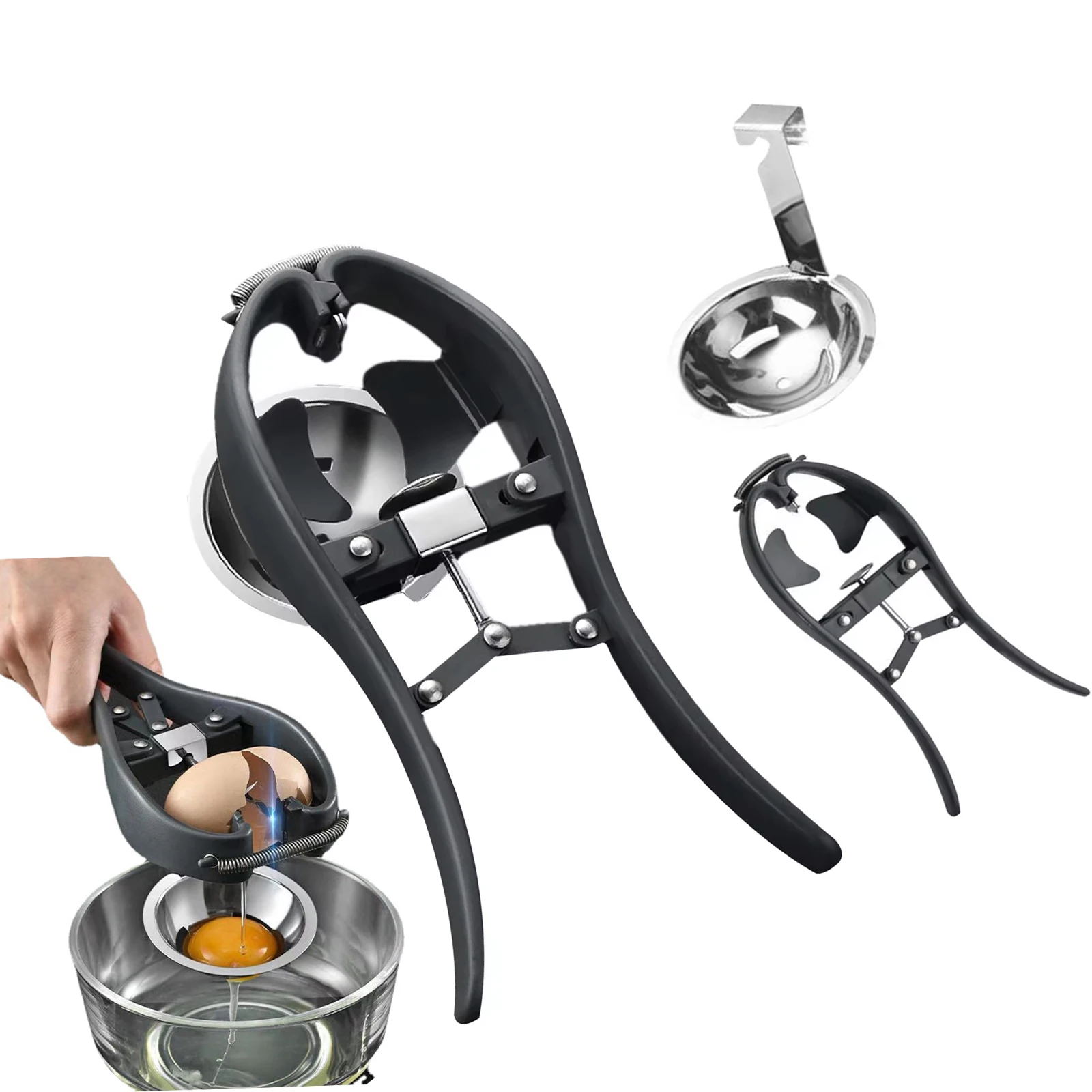 Ручной открывалка для яичной скорлупы из нержавеющей стали кухонная шелушитель