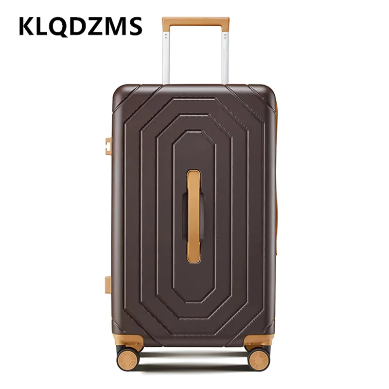 Фото KLQDZMS Дорожная сумка для багажа 20-дюймовый посадочный ящик для ПК 24-дюймовый чемодан на колесиках 28 дюймов Чемодан Мужской чемодан на колесиках большой вместимости №4