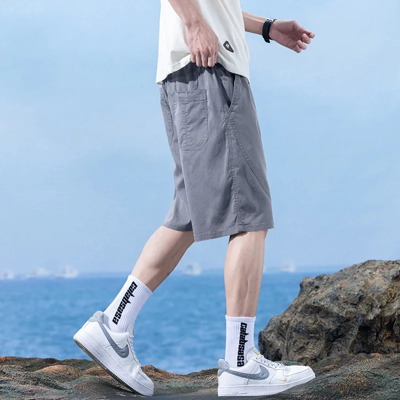 Новое поступление летние мужские шорты тканевые повседневные корейская мода