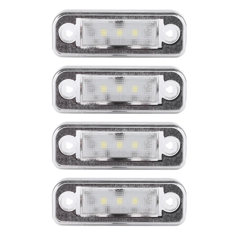 

4X LED License Plate Light Lamp Error Free For Benz Mercedes W203 5D W211 R171 W219