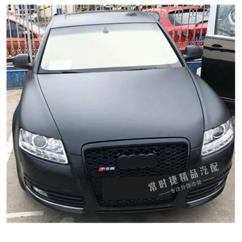 

Для Audi A6/S6 C6 2005 2006 2007 2008 2009 2010 2011 Решетка переднего бампера автомобиля Центральная панель Стайлинг Верхняя решетка (для стиля RS6)