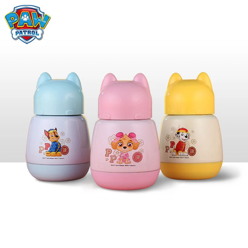 250ml Spin Master Cartoon Cups Kids Outdoor Portable Water PAW Patrol Stainless Steel Vacuum Flasks Baby Water Bottle Sippy Cup
