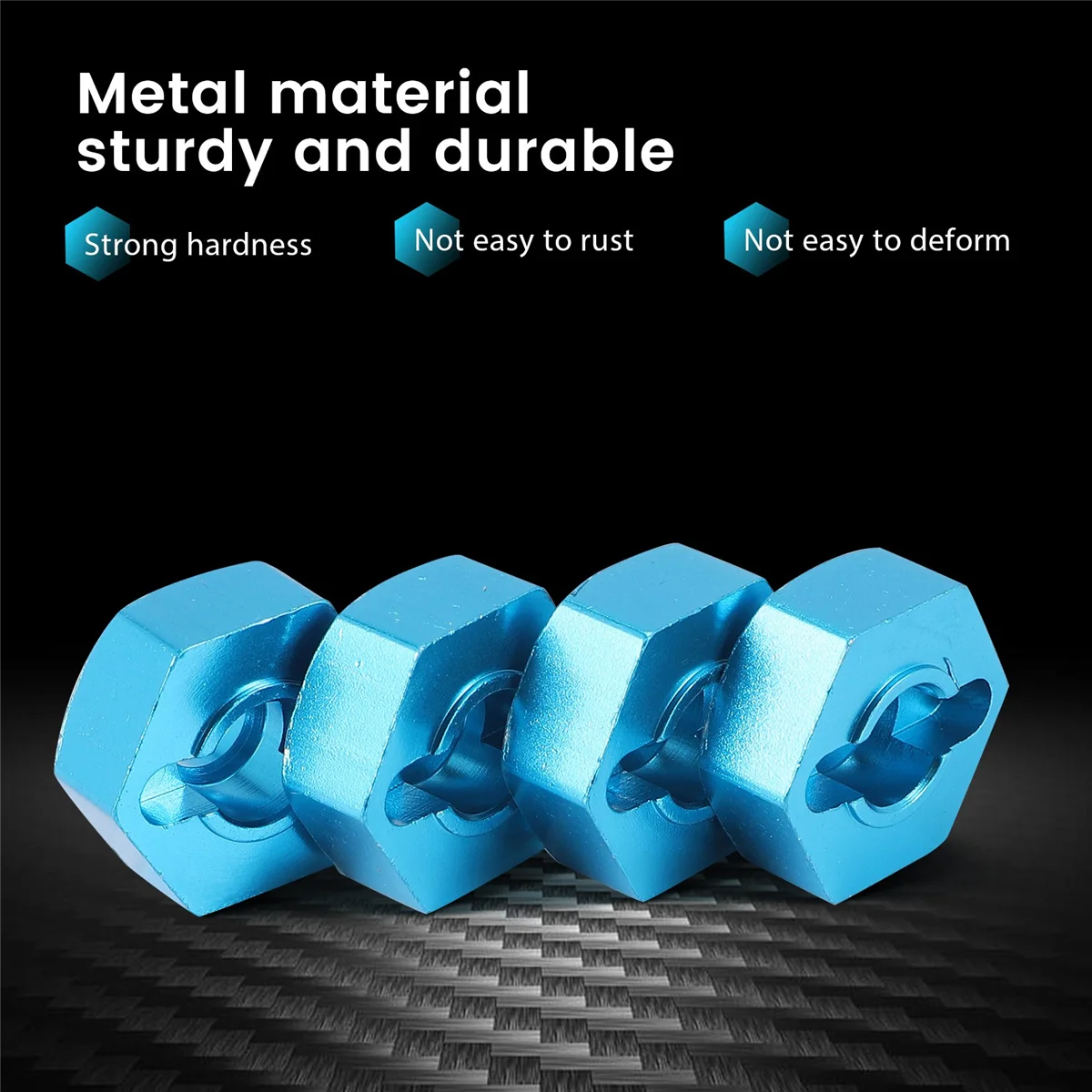 4 шт. металлический шестигранный адаптер для колес 12 мм Tamiya TT01 TT-01 TT02 XV01 TB-04 WT-01N 1/10