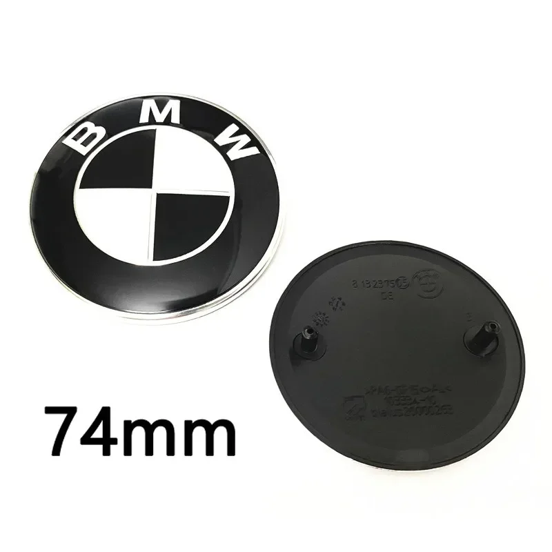 Фото Для BMW F30 F32 F34 F20 F10 F15 F16 E39 E46 E60 E90, 3 шт., черные эмблемы-логотипы 82 мм (передние) / 74 мм (задние) / 45 мм (на руль/капот/багажник) №5