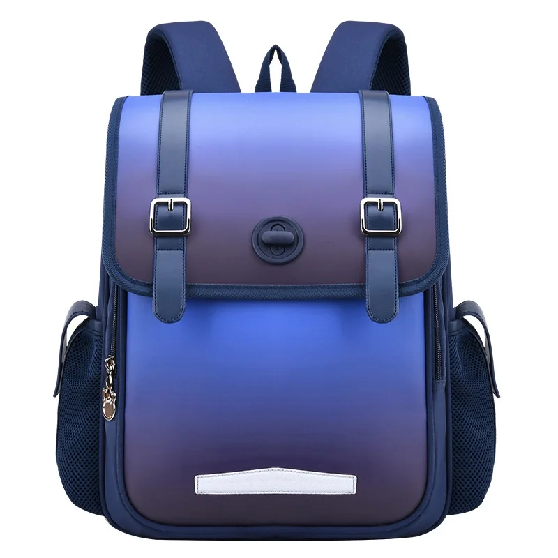 Primary Students Children Royal Blue British Style Simple Backpacks New Girl Boy Student Large Capacity Reflective School Bags