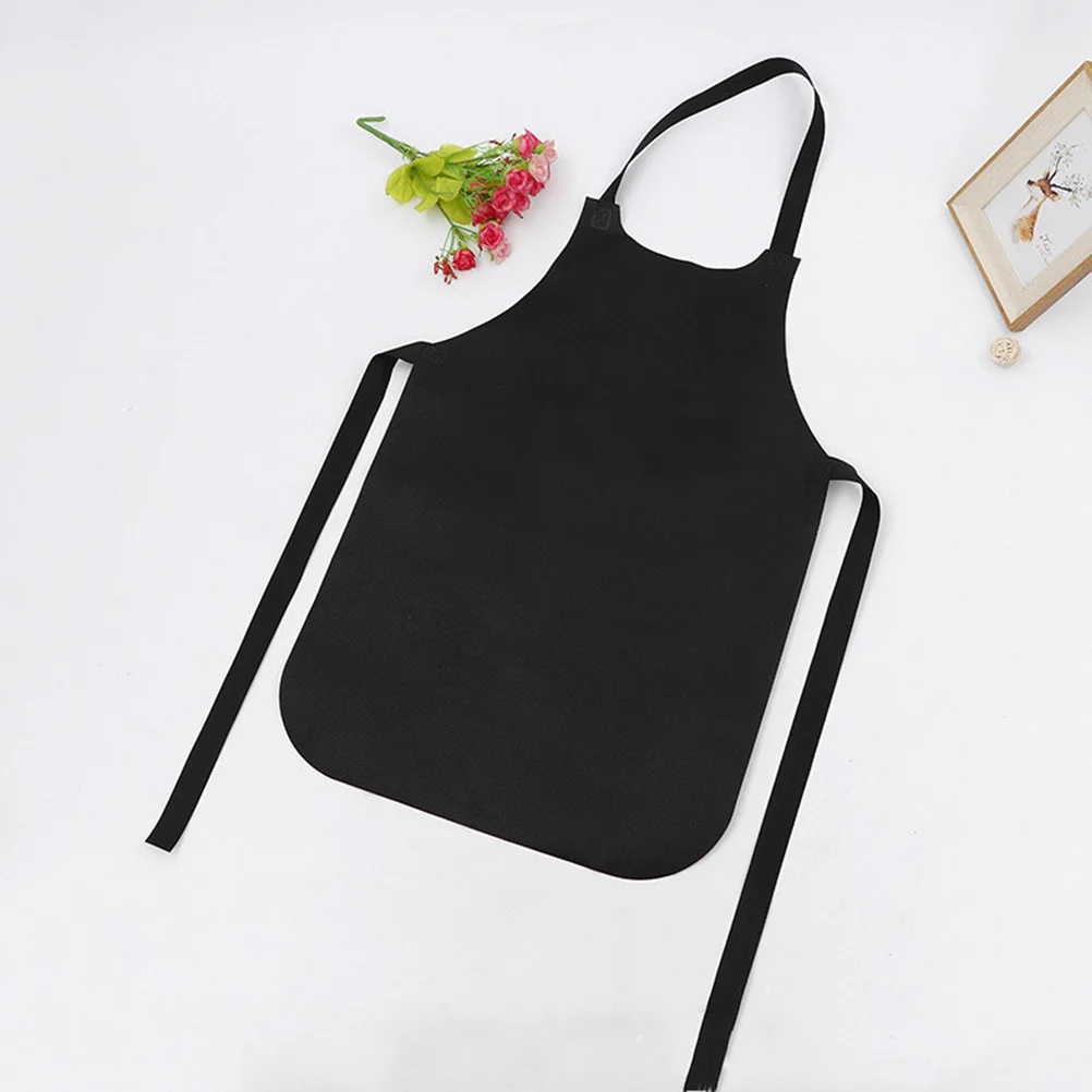 

Disposable Non-woven Aprons Non-woven Aprons Manual Hairdressing Barber Cloak Black Apron Men Hair Stylist Cape Child