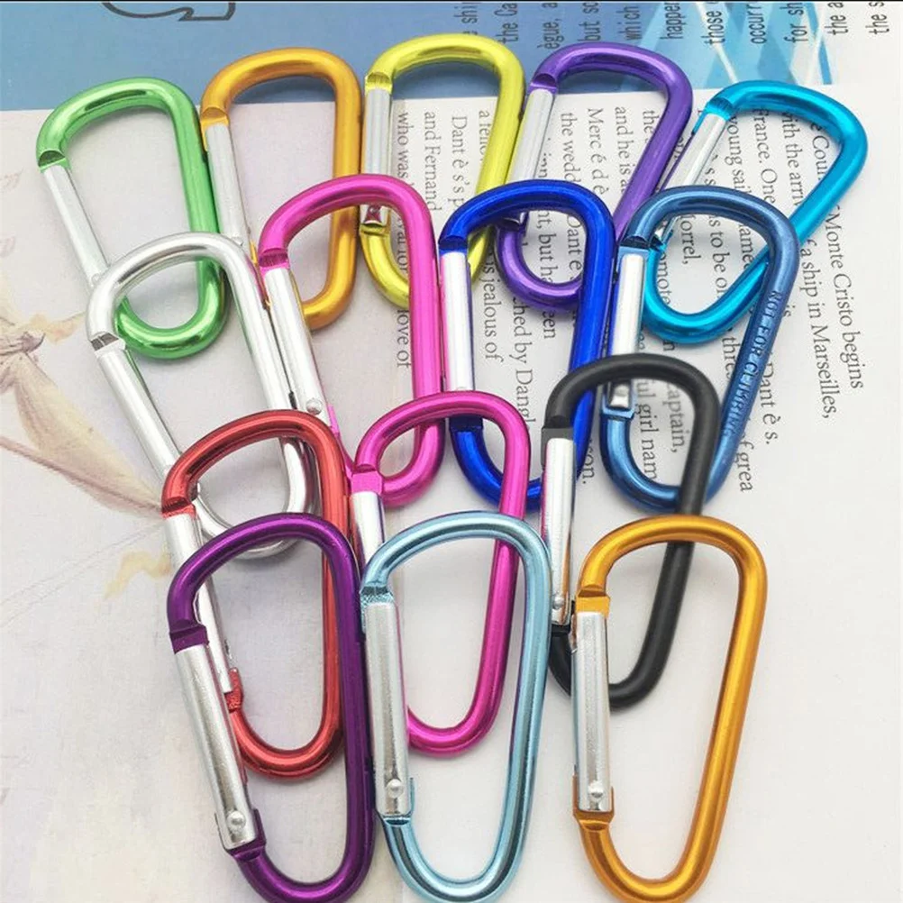 24 шт. карабин выдвижной держатель бейджа зажим карабины сверхмощный