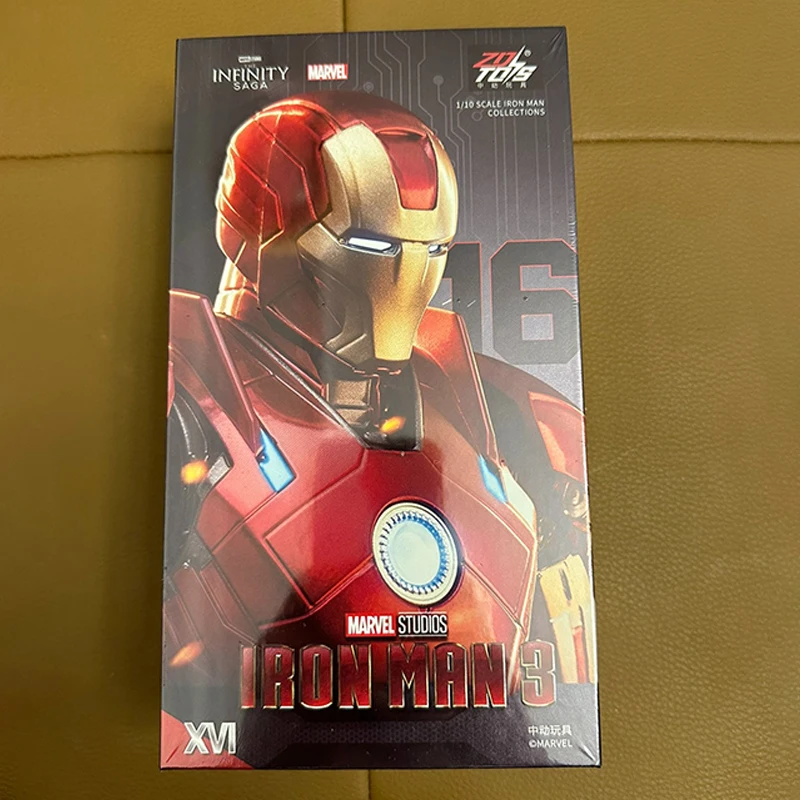 ZD Toys Железный человек 3 Ночной клуб 1/10 Фигурка Mk16 Marvel Подвижная фигурка Военная