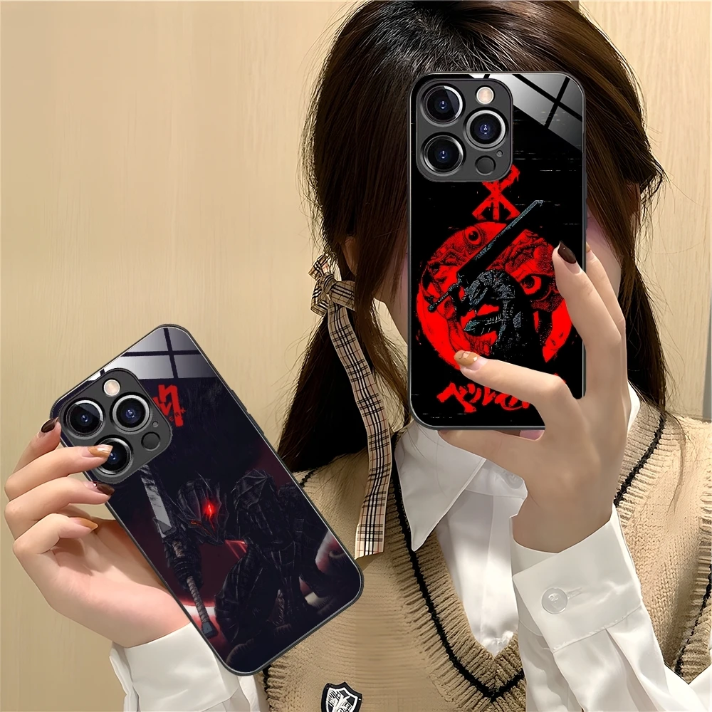 Чехол для мобильного телефона с рисунком B-Berserks iPhone 16 15 14 13 12 11 X XR XS 8 Pro Max Plus Mini PC