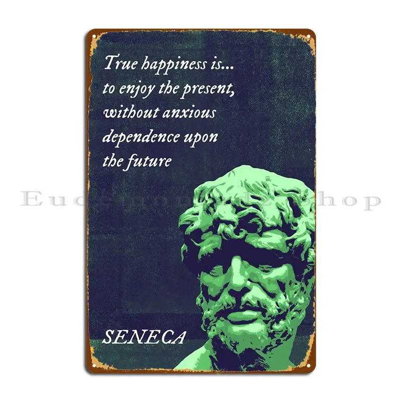 

Seneca, реальное счастье, металлический плакат, гостиная, кухня, индивидуальный персонаж