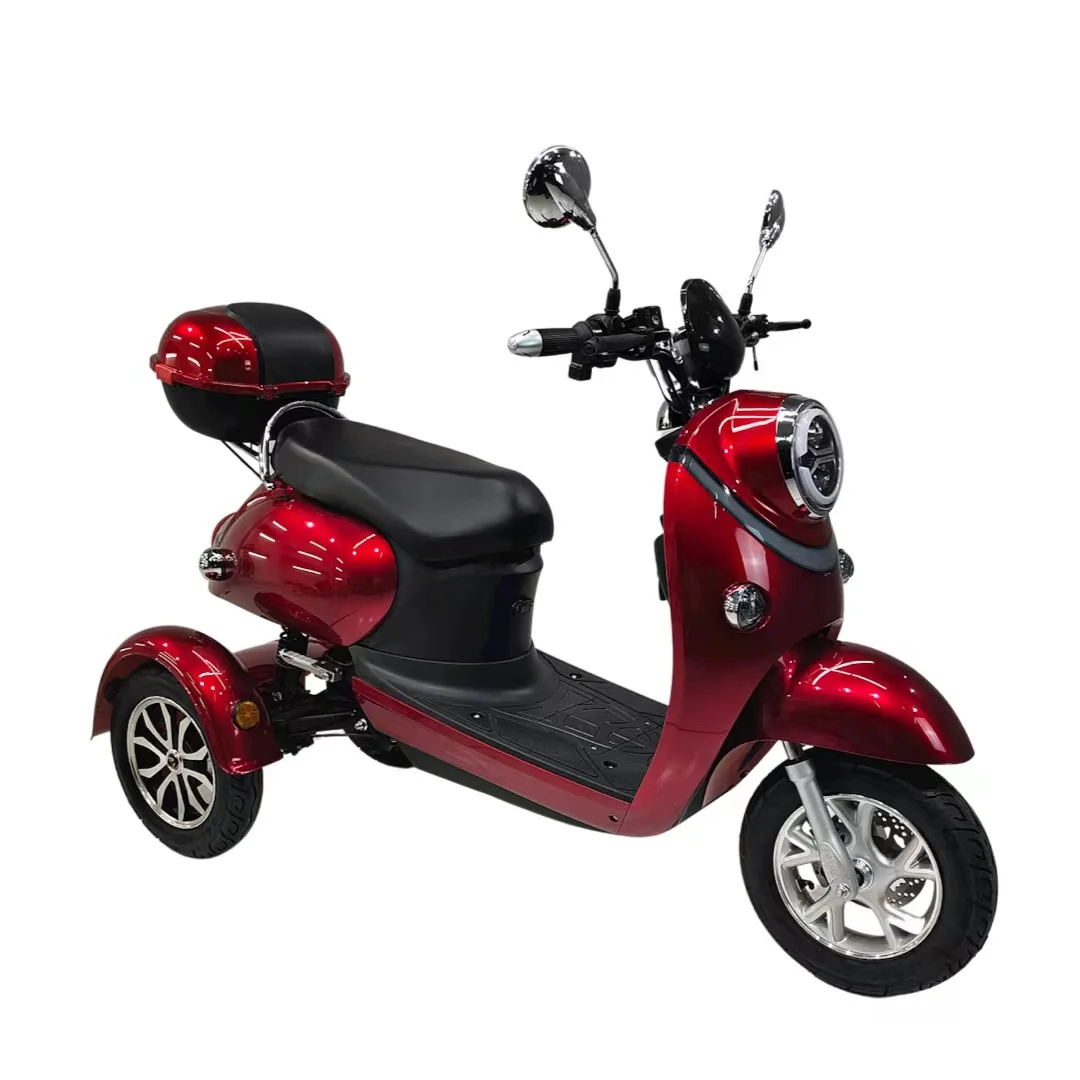 

2023 Tandem tricycle Manned motorcycle 650W Elderly electric motorcycle