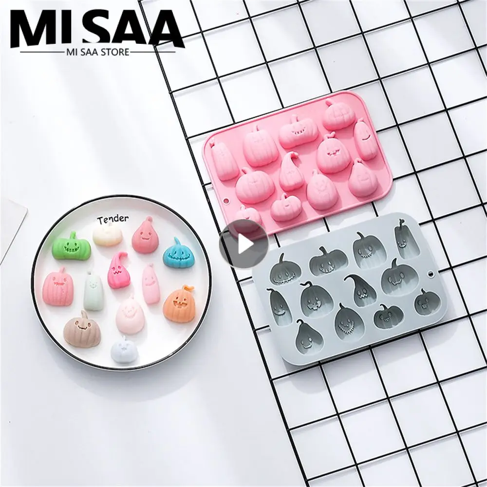 

Festive Silicone Mold Easy To Clean Baking Supplies Popular Choice Pumpkin Shaped Baking Tin Creative Baking Mold Novel Pleasure