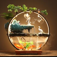 ecological fish tank transparent living room desktop acrylic creative gift fish tank decoration peceras y acuarios fish aquarium