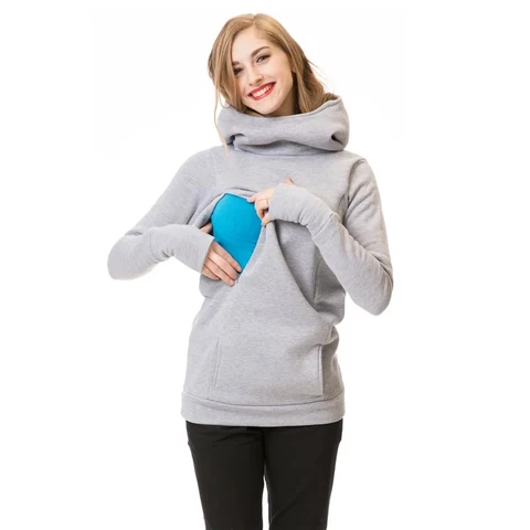 Толстовка с капюшоном для беременных и грудного вскармливания, женская флисовая толстовка для беременных и кормящих мам, толстовка с капюшоном для беременных и кормящих, милый топ