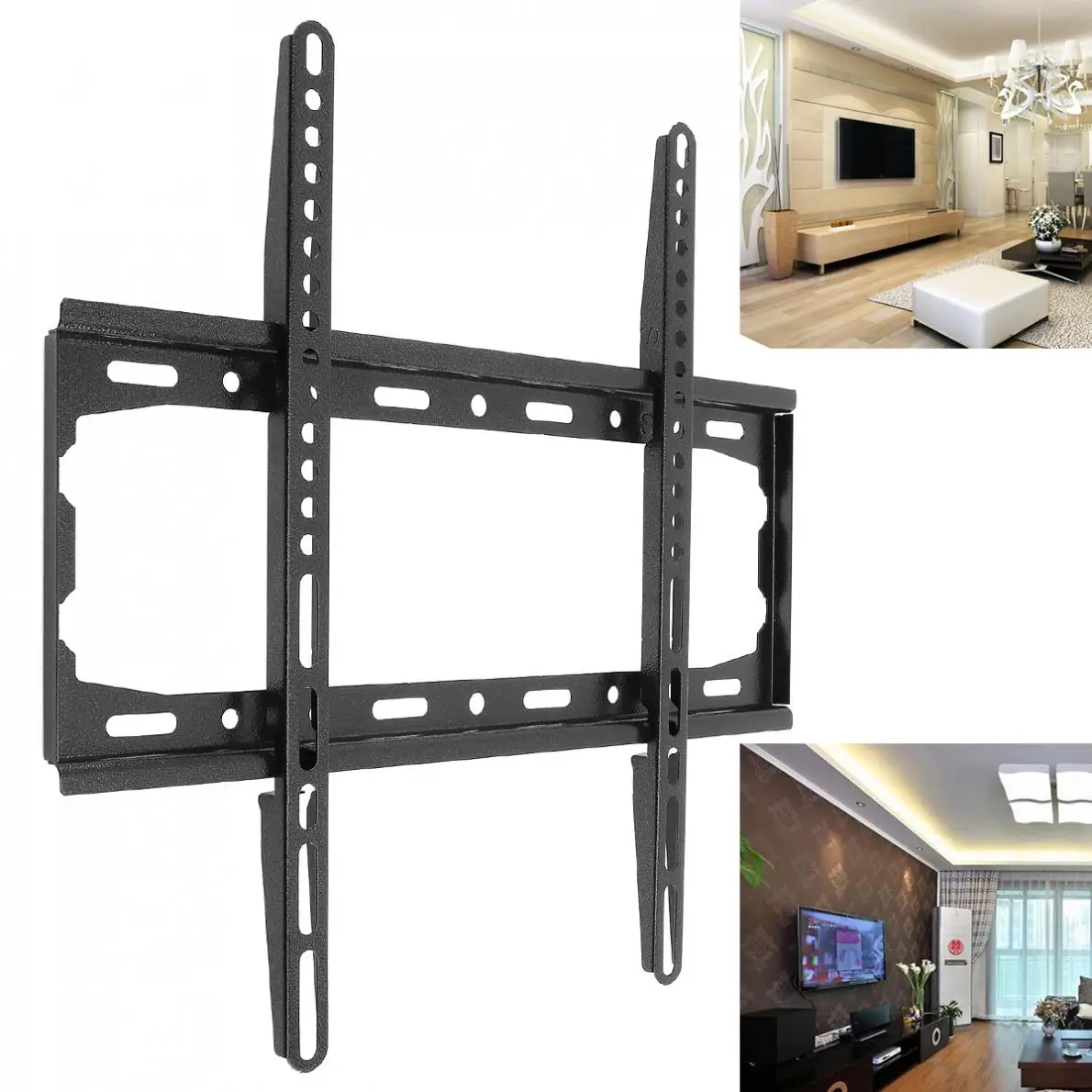 Universal 25KG/35KG/50KG TV Wall Mount Bracket Fixed Flat Panel TV Frame for 12 - 37 / 26 - 60 Inch LCD LED Monitor Flat Panel