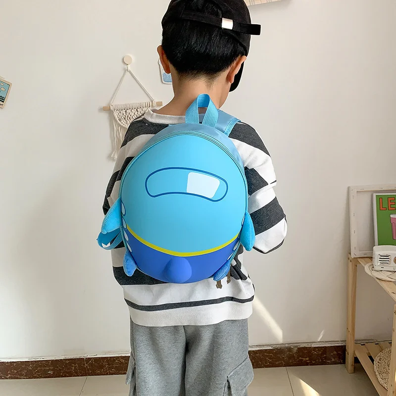 MRLD Cute Cartoon Kindergarten Schoolbag Small Plane Backpack Eggshell Bag Training Class Early Education Class School Bags