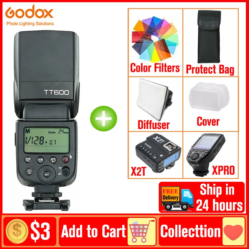 

Godox TT600 TT600S 2.4g Wireless Camera Flash HSS Speedlite For Canon Nikon Fujifilm Sony Olympus Panasonic Pentax