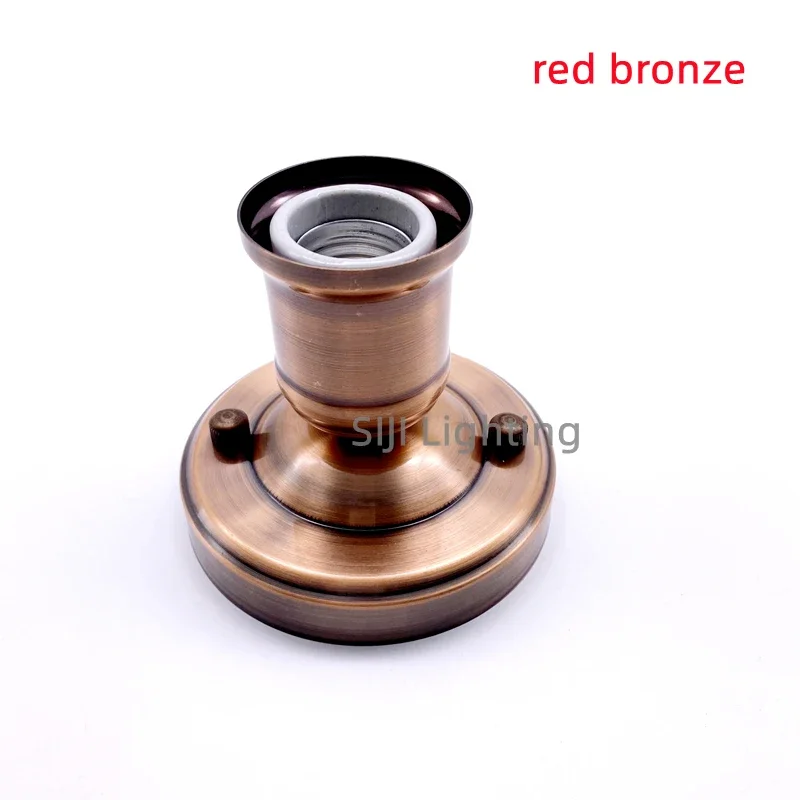 Бронзовая основа для лампы E27 керамический держатель винтажный потолочный навес