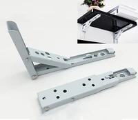 1pcs folding shelf brackets stainless steel collapsible shelf bracket for table work space saving diy bracket furniture hardware