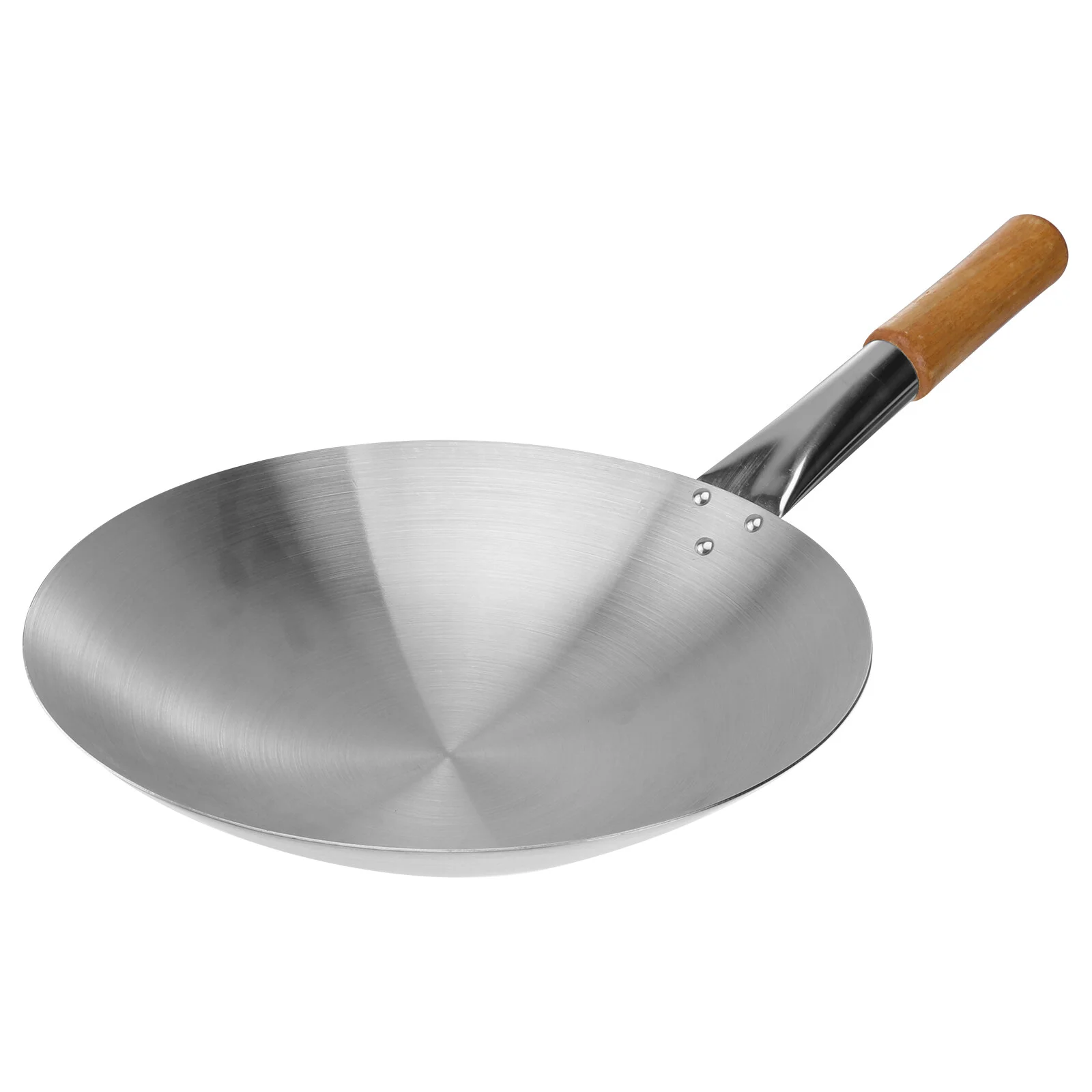 

Outdoor Pot Practical Cooking Pan Induction Griddle Wok Wooden Handle Non Stick Lid Old-Fashioned Frying Pan Kitchen Supply
